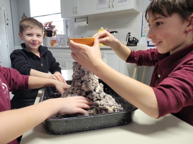 Children doing group activities